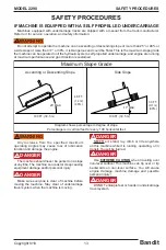 Предварительный просмотр 15 страницы Bandit 2290 Operating & Parts Manual