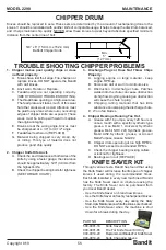 Предварительный просмотр 60 страницы Bandit 2290 Operating & Parts Manual