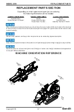 Предварительный просмотр 91 страницы Bandit 2290 Operating & Parts Manual