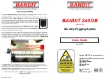 Preview for 1 page of Bandit 240 DB User Manual