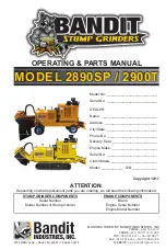 Bandit 2890SP Operating & Parts Manual preview