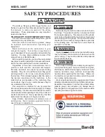 Preview for 7 page of Bandit 3400T Manual