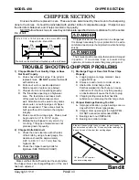 Preview for 33 page of Bandit 490 Introductions Manual