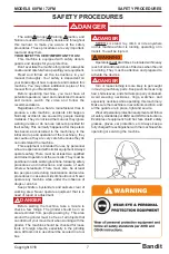 Preview for 9 page of Bandit 60FM Operating & Parts Manual