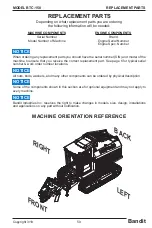 Предварительный просмотр 61 страницы Bandit BTC-150 Operating Instructions Manual