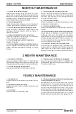 Preview for 63 page of Bandit INTIMIDATOR 12XP/990 Operating & Parts Manual