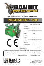 Preview for 1 page of Bandit Intimidator 12XP Operating & Parts Manual