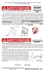 Preview for 6 page of Bandit INTIMIDATOR 15XP/1390 Operating & Parts Manual