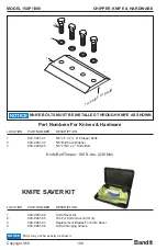 Preview for 122 page of Bandit INTIMIDATOR 15XP/1390 Operating & Parts Manual