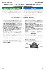 Preview for 66 page of Bandit INTIMIDATOR 15XPC Operating & Parts Manual