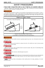 Предварительный просмотр 29 страницы Bandit INTIMIDATOR 19XPC Operating & Parts Manual