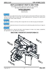 Предварительный просмотр 29 страницы Bandit SA-25 Operating & Parts Manual