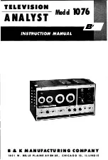 Preview for 1 page of B&K 1076 Instruction Manual