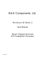 Preview for 1 page of B&K 13790 1104 User Manual