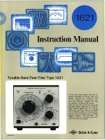 Preview for 1 page of B&K 1621 Instruction Manual