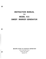 Предварительный просмотр 3 страницы B&K 415 Instruction Manual