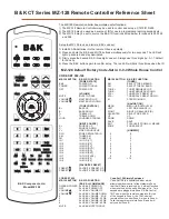 Preview for 1 page of B&K MZ-128 Reference Sheet