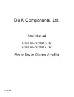 B&K REFERENCE 200.5 S2 User Manual preview
