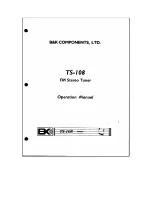 Preview for 1 page of B&K TS-108 Operation Manual