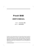 Preview for 2 page of B&R Industries Provit 5000 User Manual