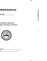 B&R Industries REVERSE OSMOSIS Owner'S Manual preview