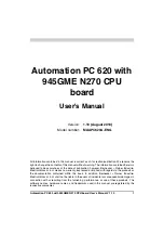 B&R 5PC600.SE00-00 User Manual предпросмотр