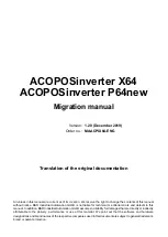 B&R ACOPOSinverter X64 Manual предпросмотр