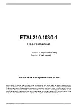 B&R ETAL210.1030-1 User Manual предпросмотр