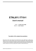 B&R ETAL611.1T10-1 User Manual preview