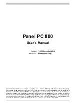 B&R Panel PC 800 User Manual preview