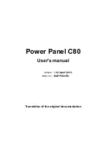 Preview for 1 page of B&R Power Panel C80 User Manual