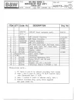 Preview for 8 page of B&W electronics 802 series 3 Service Manual