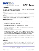 Предварительный просмотр 3 страницы B&W Tek BWF1 Series User Manual