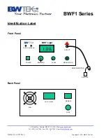 Предварительный просмотр 5 страницы B&W Tek BWF1 Series User Manual