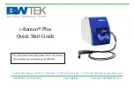 Предварительный просмотр 1 страницы B&W Tek i-Raman Plus Quick Start Manual