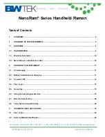 Предварительный просмотр 2 страницы B&W Tek NanoRam Quick Start Manual