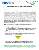 Предварительный просмотр 4 страницы B&W Tek NanoRam Quick Start Manual