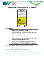 Предварительный просмотр 6 страницы B&W Tek NanoRam Quick Start Manual