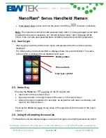 Предварительный просмотр 15 страницы B&W Tek NanoRam Quick Start Manual