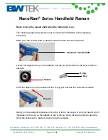 Предварительный просмотр 17 страницы B&W Tek NanoRam Quick Start Manual