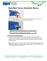 Предварительный просмотр 18 страницы B&W Tek NanoRam Quick Start Manual