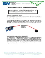 Предварительный просмотр 21 страницы B&W Tek NanoRam Quick Start Manual