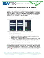 Предварительный просмотр 25 страницы B&W Tek NanoRam Quick Start Manual