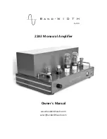 Bandwidth Audio 22A3 Owner'S Manual preview