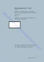 Preview for 1 page of Bang & Olufsen 19207548 Service Manual