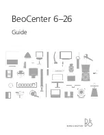 Preview for 1 page of Bang & Olufsen BeoCenter 6-26 Manual