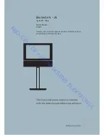 Preview for 1 page of Bang & Olufsen BeoCenter 6-26 Service Manual