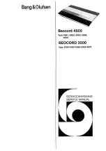 Bang & Olufsen Beocord 4500 Service Manual preview