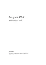 Bang & Olufsen Beogram 4000c Technical Sound Manual предпросмотр