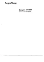 Preview for 62 page of Bang & Olufsen Beogram CD 5500 Service Manual